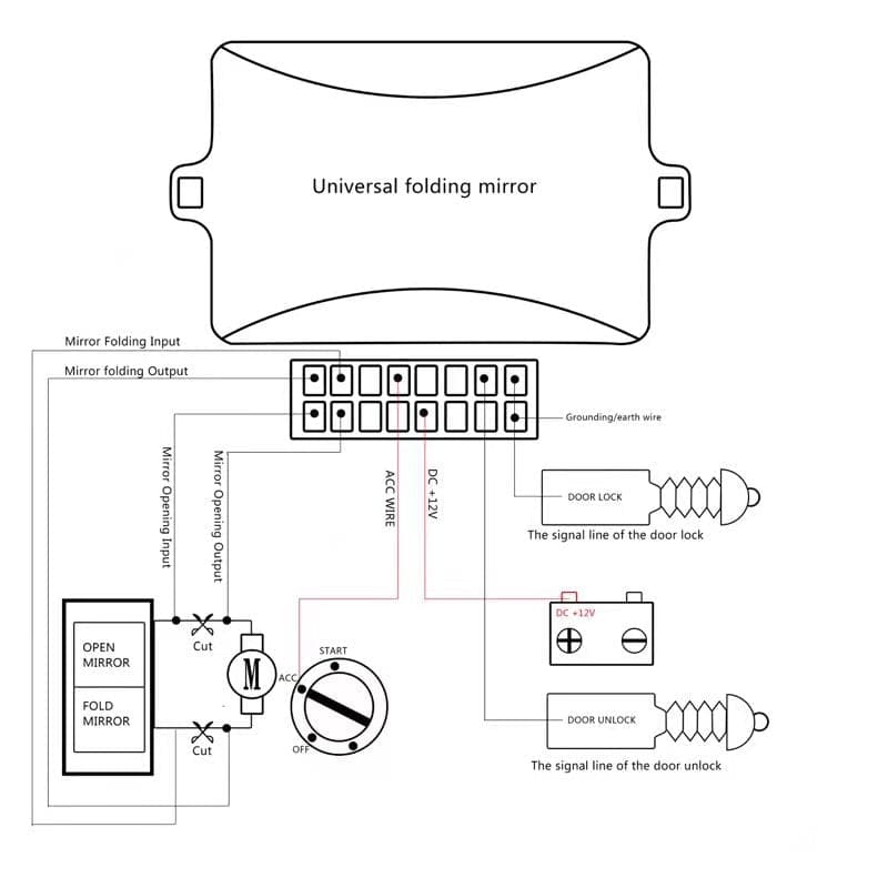 AUTO MIRROR FOLDING MODULE : UNIVERSAL KIT – iilumo